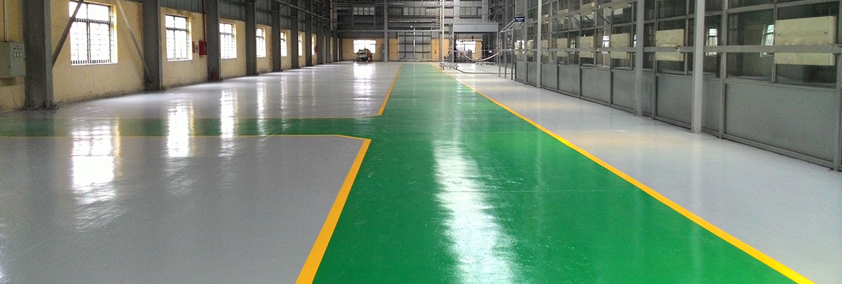 Multipurpose epoxy coating Epokrete is used for floor and hachure in factories